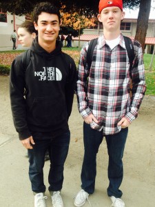 Sophomores Jake Salamida and Connor Binning.