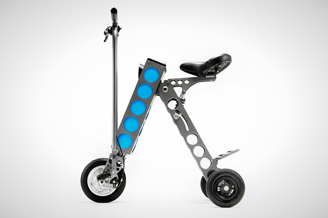 The URB-E in the worlds most compact electric scooter that can achieve speeds of up to 15 mph and can be charged right from your iPhone.This new eco-friendly mode of transportation will be available to consumers for around $1,500.