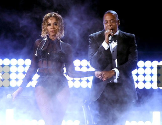 Jay-Z and Beyoncé are performing their new duet "Drunk in Love" at the 56th annual Grammy Awards show. They were some of the many performers that took the stage during the show.