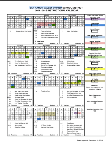 he district has proposed a new calendar to be used as early as the 2016-2017 school year. A district-wide survey was available for all who wanted to include their input. It closed February 6th. 