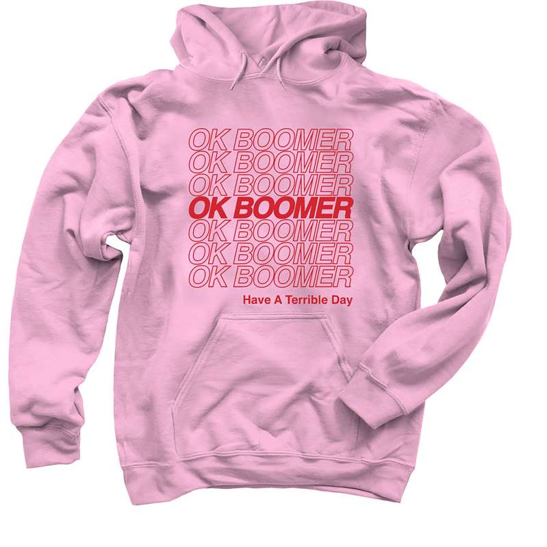 Teen Shannon OConnor, 19 years old, profited off of the OK Boomer controversy by making and selling merchandise with OK Boomer Have A Terrible Day written on them.
