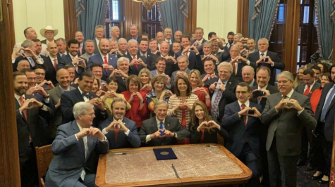 Texas Governor Greg Abbott signs the Texas Heartbeat Act into law on May 19, 2021. This unprecedented abortion ban takes away a womans bodily autonomy. 