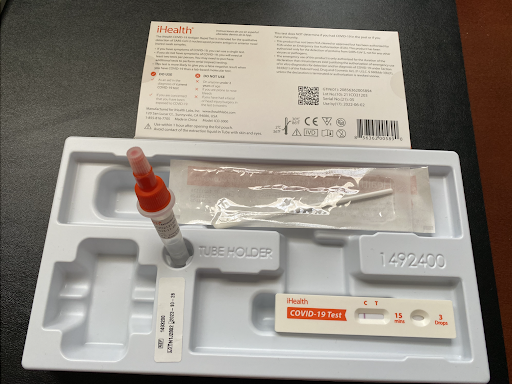 Example of a negative result on the At-Home COVID-19 PCR test.