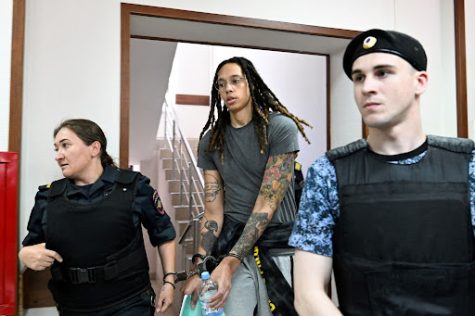 Brittney Griner is being detained at a Russian penal colony. She was found guilty for the possession of drugs when she passed through the Sheremetyevo International Airport in Moscow on Feb. 17 2022.