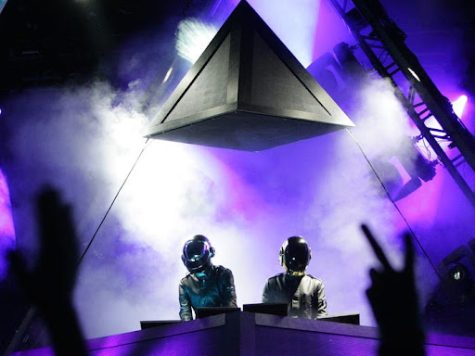 Daft Punk performing at Coachella in 2006. The house duo revolutionized the genre and made the music mainstream.