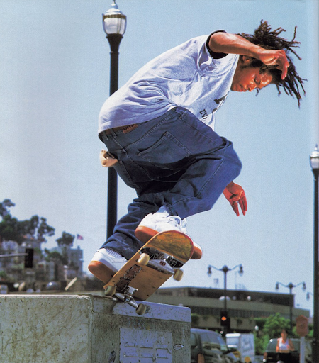37 year-old Drake Jones skating through the San Francisco streets during the summer. 