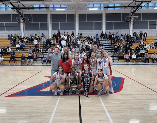 Monte Vista’s Women’s Basketball team poses for the camera after winning NCS Division 1 Championships consecutively since last year. Even with the team’s winning streak, there still continues to be a lack of school support from students.