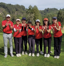 The team poses for a picture after winning EBAL. They hope to continue their success in NCS. 
