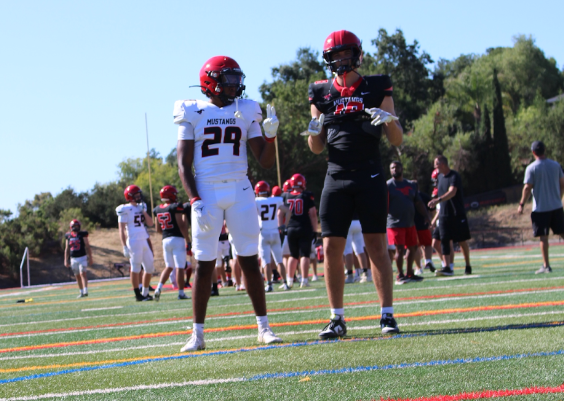 Julian McMahan and Kellan Ford pose during a summer practice. Currently, the 2 have 11 offers combined.
