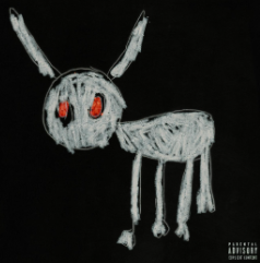  For All The Dogs album cover.
Drawn by Drakes 6 year old son, Adonis who
had his own feature in the album. 
