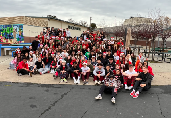 Monte Vista Leadership at Verde Elementary School. They had just finished delivering presents and hanging out with the kids. 
