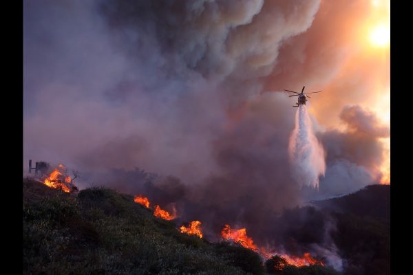 First responders extinguishing palisades fire - courtesy of Capital Public Radio