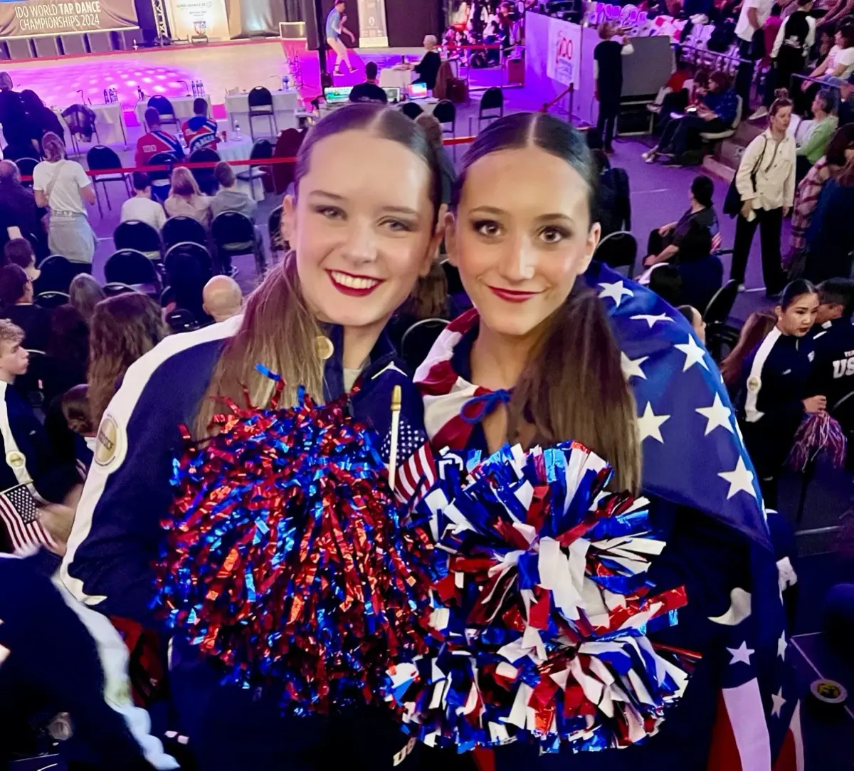 Braelyn Schaffer (left) and Presley Nava (right) after their victory (Photo credit: SRVUSD).