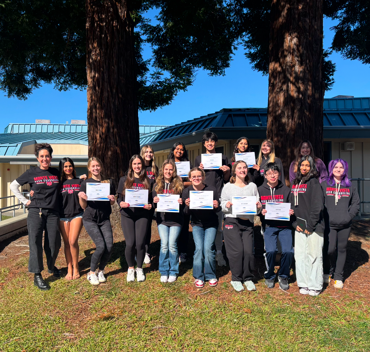 The Peer Counseling Students from the 2024-2025 school year. Courtesy of Ms. Mattinson