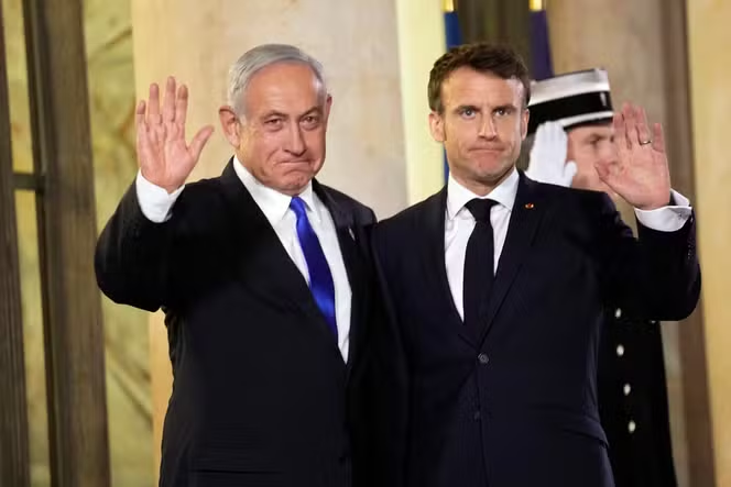 Benjamin Netanyahu and Emmanuel Macron, courtesy of Foreign Policy